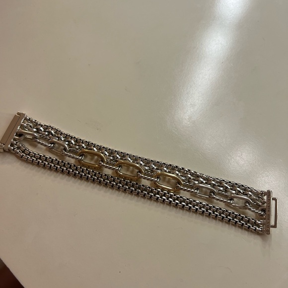 David Yurman Multi-Row Chain Bracelet - Picture 3 of 5